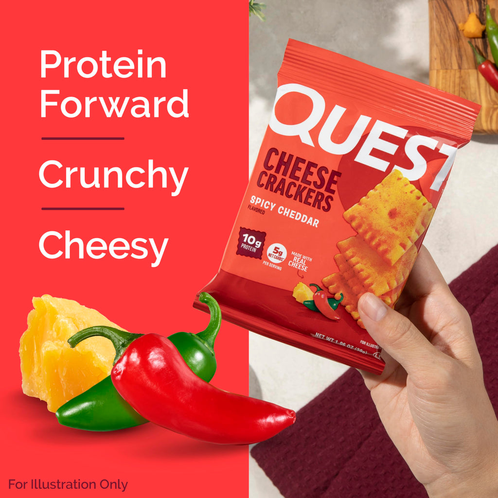 Quest Nutrition Cheese Crackers, 10g Protein, Made with Real Cheese