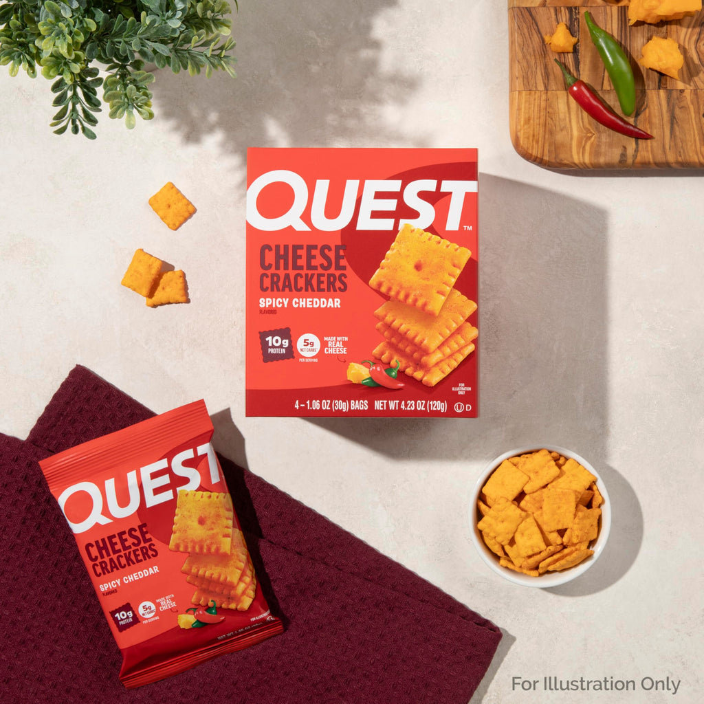 Quest Nutrition Cheese Crackers, 10g Protein, Made with Real Cheese